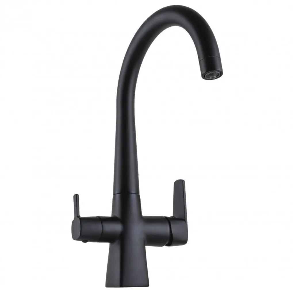 Смеситель для кухни под осмос Globus Lux Lazer GLLR-0999-10-BB черный- Фото 3